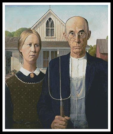 American Gothic by Artecy printed cross stitch chart